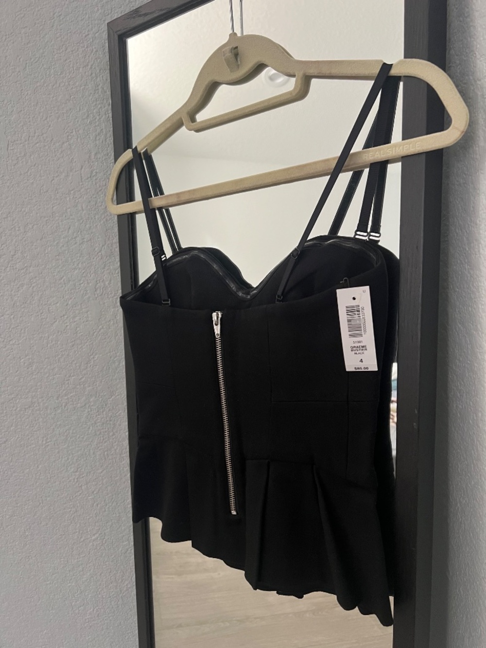 ARITZIA Graeme Bustier in Black - SZ 4 - Picture 4 of 4